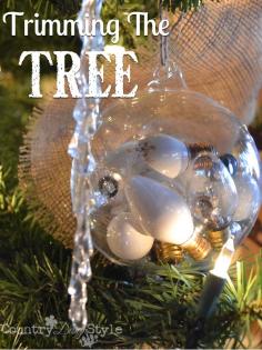 
                    
                        Need some easy ideas to finish trimming your tree?  Here's a collection of what I did including a "DEAD" bulb ornament!
                    
                