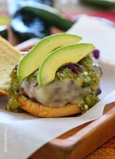 
                    
                        These burgers are LEAN with a mean, green KICK topped with pepper jack cheese, salsa verde and avocado
                    
                