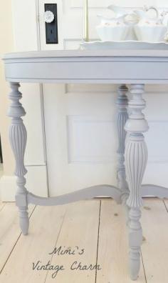 
                    
                        A pretty little table before and after chalk paint
                    
                