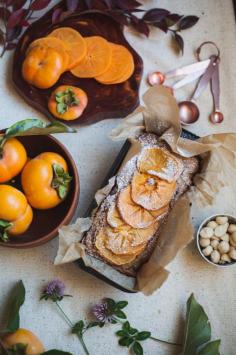 
                    
                        Persimmon Macadamia Nut Cake | Will Frolic for Food
                    
                