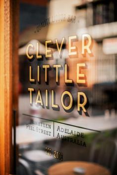 
                    
                        Clever Little Tailor — Adelaide | traditional gold leaf, signwriting
                    
                