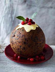 
                    
                        Cranberry Gingerbread Christmas Pudding + ginger sauce
                    
                