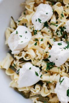 
                    
                        campanelle with burrata cheese, lemon, and garlic
                    
                