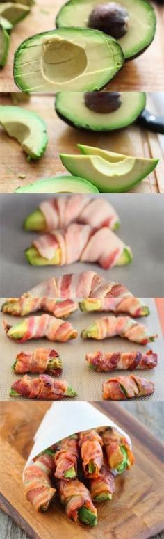
                    
                        Amazing bacon wrapped avocado fries...everything is better with bacon!!!!
                    
                