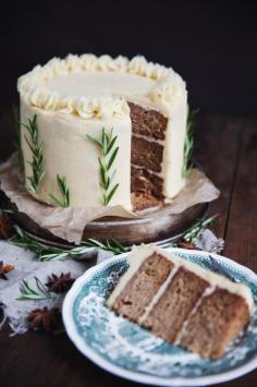 
                    
                        baked apple cake with cinnamon frosting /
                    
                