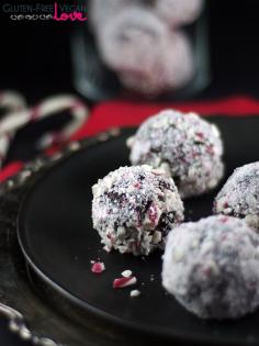 
                    
                        Gluten-Free Vegan Chocolate Peppermint Candy Cane Balls
                    
                