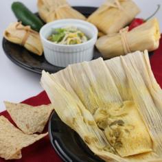 
                    
                        Chicken and Sweet Corn Tamales with Green Chili Avocado Salsa - Little Leopard Book
                    
                