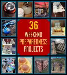 
                    
                        36 DIY Weekend Projects for Preparedness and Survival:  Instructions and photos - Have to try these!
                    
                