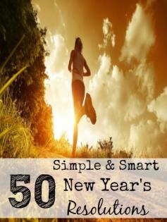 
                    
                        We tend to bite off more that we can chew with New Year's Resolutions. Here are 50 Simple and Smart New Year's Resolution Ideas that are easy to implement.
                    
                