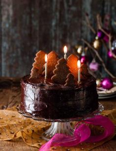
                    
                        Double fudgey chocolate cake with a gingerbread forest - Sainsbury's Magazine
                    
                