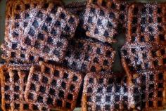 
                    
                        deep dark gingerbread waffles
                    
                