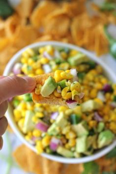 
                    
                        Avocado Corn Salsa. My sister-in-law made this the other day. I wanted to eat the whole bowl
                    
                