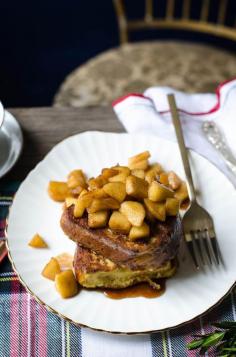 
                    
                        CHALLAH FRENCH TOAST WITH MAPLE APPLE COMPOTE
                    
                