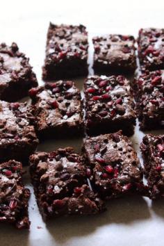 
                    
                        Pomegranate Brownies with Cacao Nibs + Sea Salt
                    
                