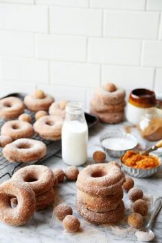 
                    
                        Pumpkin Cinnamon Sugar Doughnuts | The Candid Appetite
                    
                