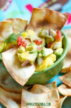 
                    
                        Mango Avocado Salsa - Eazy Peazy Mealz
                    
                