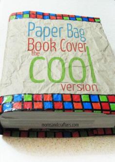 
                    
                        Paper Bag Book Cover - the cool version! Make this eco-friendly book cover that your kids will actually be proud to use!!
                    
                