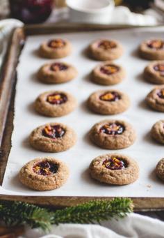 
                    
                        Gingerbread Thumbprints with Homemade Cranberry-Orange Jam
                    
                