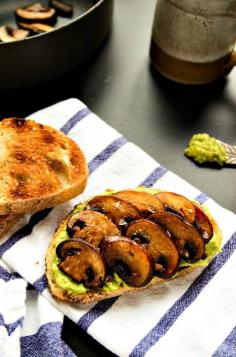 
                    
                        Smashed avocado and sauteed mushroom toast / Recipe
                    
                