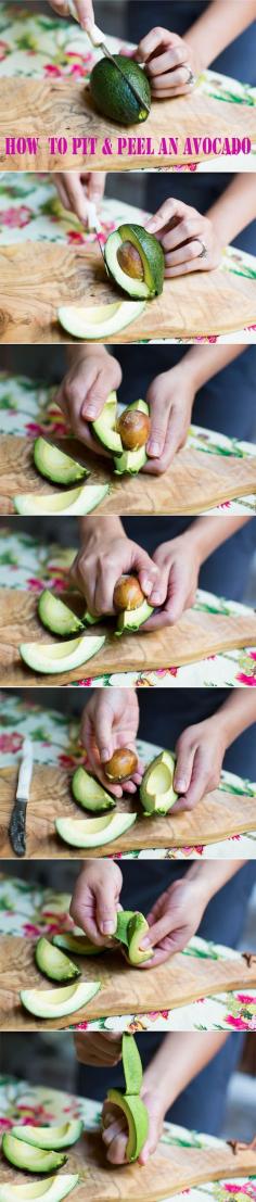 
                    
                        How to Pit and Peel an Avocado via www.lickmyspoon.com
                    
                