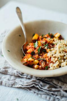
                    
                        spicy chickpea stew with quinoa pilaf
                    
                