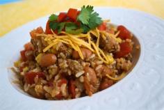 
                    
                        Mexican skillet rice recipe! An easy and family friendly mid-week meal #recipe  skiptomylou.org
                    
                