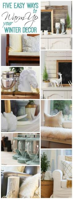 
                    
                        Five Easy Ways to Warm Up Your Space for Winter - The Happy Housie
                    
                