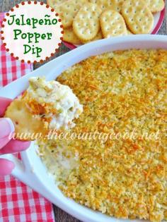 Jalapeño Popper Dip "This dip is outta this world good! Make it for Christmas parties, New Year's Eve parties or football gatherings!"