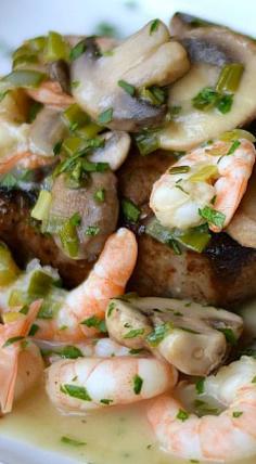 
                    
                        Beef Tenderloin with Shrimp and Mushroom Sauce Recipe
                    
                