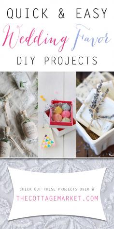 
                    
                        Quick and Easy Wedding Favor DIY Projects - The Cottage Market
                    
                