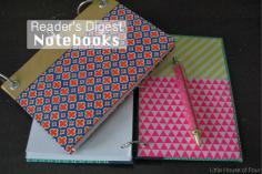 
                    
                        How to make a Reader's Digest notebook.
                    
                