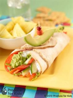 Tasty Turkey Wrap | Lunchbox Faves | Healthy Eating | PFK - Produce For Kids