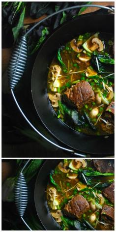 
                    
                        Taiwanese Short Rib and Bok Choy Stew. My new best comfort food - can't say enough about this healthy, spicy, savory stew. My favorite way to use short ribs.
                    
                