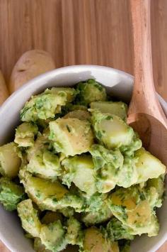 
                    
                        Creamy Vegan Avocado Potato Salad. I also found a cool video that teaches how to  INSTANTLY RIPEN An Avocado! Click the link to see video>>  www.youtube.com/...
                    
                