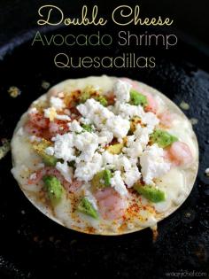 
                    
                        Double Cheese Avocado and Shrimp Quesadillas - Easy, delicious, and ready in about 20 minutes! - wearychef.com
                    
                