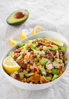 These spicy fish taco bowls are comfort food at its finest with a healthier twist. Fresh blackened spicy tilapia fillets, corn, black beans, red peppers and avocados make this dish a hearty, filling and most delicious lunch or dinner without the guilt. Definitely a great recipe. Adding this to my list of favorites!