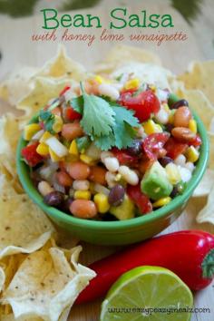 Bean Salsa with Honey Lime VinaigretteEazy Peazy Mealz