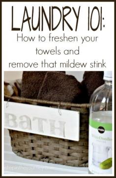 Cleaning stinky towels