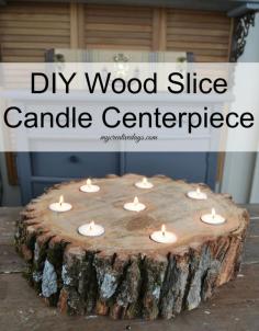 
                    
                        DIY Wood Slice Candle Centerpiece mycreativedays.com
                    
                
