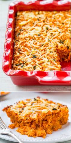 
                    
                        Lightened Up Cheesy Quinoa Lasagna Bake (vegetarian/vegan, GF) - Meatless, noodle-less, & healthier so you can enjoy comfort food without worry!
                    
                