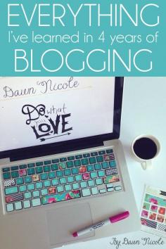 
                    
                        Everything I've Learned the Past 4 Years of Blogging. Tips on how I have managed to take my page views from about 30-40k per month to more than 200k page views per month over the past few months! | bydawnnicole.com
                    
                