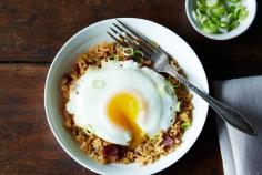 Breakfast Fried Rice recipe on Food52.com (substitute pork for turkey)