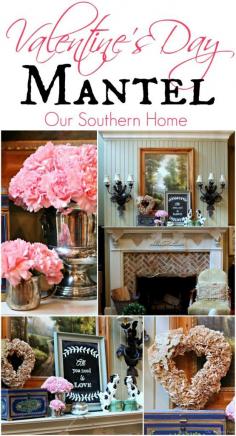 
                    
                        Our Southern Home | Simple Valentine’s Day Mantel | www.oursouthernho...
                    
                