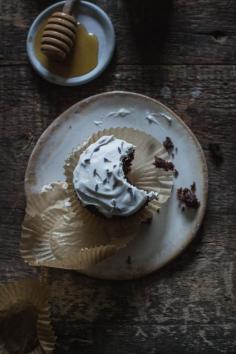 
                    
                        (vegan & gluten free) salted chocolate & lavender cupcakes with whipped honey coconut cream
                    
                