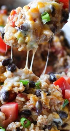 
                    
                        One-Pot Chicken Burrito Bowls Recipe ~ packed with flavor and so easy to make
                    
                