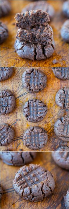 Thick and Soft Chocolate Cookies