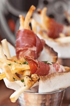 
                    
                        Prosciutto wrapped fries.
                    
                