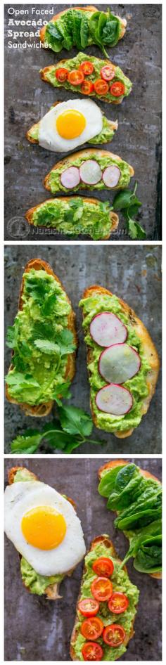 
                    
                        Open Faced Avocado Spread Sandwiches; Healthy and Easy (done in less than 10 min!) natashaskitchen
                    
                
