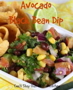 
                    
                        Avocado Black Bean Dip | Can't Stay Out of the Kitchen | spectacular #Tex-Mex dip that's served with #Fritos scoops. Great for #SuperBowl fare or #tailgating. #glutenfree #appetizer
                    
                