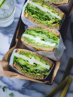 Green Goddess #Sandwiches - The Bojon Gourmet #Food #Fork #Hands
